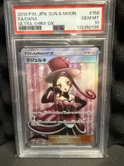 The Pokemon Company 2018 Dana 158/150 Sm8b GX Ultra Shiny FA Holo PSA 10 - Image 1