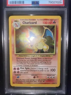 Pokemon TCG Base Set Charizard 4/102 Holo Rare PSA 8 - Image 3