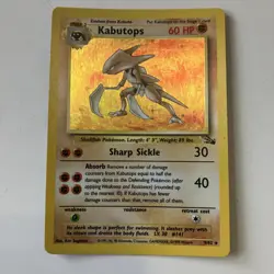 Pokemon TCG Kabutops Fossil Holo Rare 9/62 Unlimited MP English - Image 1
