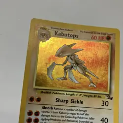 Pokemon TCG Kabutops Fossil Holo Rare 9/62 Unlimited MP English - Image 2