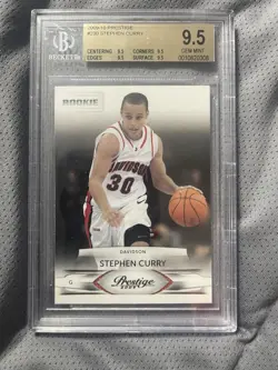 2009-10 Prestige #230 Stephen Curry RC BGS 9.5 - Image 1