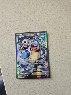 Pokemon TCG Blastoise EX XY122 Full Art Holo Black Star Promo Card - Image 1