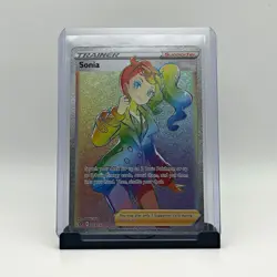 Sonia SWSH02 Rebel Clash 203/192 Secret Rare Full Art Holo Pokemon TCG EN - Image 1