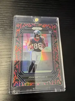 2022 Panini Prizm - Rookies John Metchie III #316 Snake Skin Prizm (RC) - Image 1