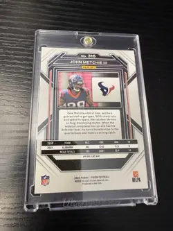 2022 Panini Prizm - Rookies John Metchie III #316 Snake Skin Prizm (RC) - Image 2