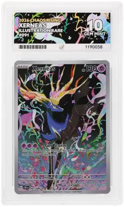 ACE10 Xerneas Chaos Rising 091/086 Secret Rare Full Art Pokemon TCG PERFECT SUB - Image 1
