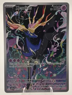 Pokemon TCG Xerneas Holo Illustration Rare ME04: Chaos Rising 091/086 NM - Image 3