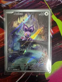 Pokemon TCG Noibat 169/159 Sv09 Journey Together Illustration Rare Holo English - Image 1