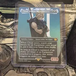 Cloud, Midgar Mercenary Borderless Foil, MTG Single, FIN 0375 Mythic Near Mint - Image 3