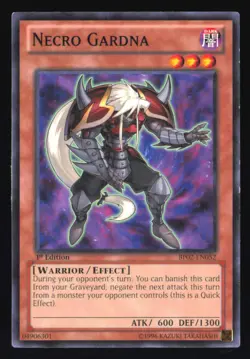 Necro Gardna BP02-EN052 1st Edition Common Yu-Gi-Oh Lightly Played - Image 1