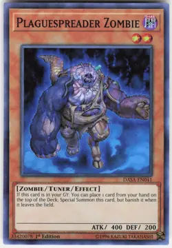 Plaguespreader Zombie DASA-EN041 Super Rare Dark Saviors Yu-Gi-Oh 1st Edition NM - Image 1