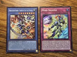 Black Luster Soldier of Light and Darkness CORI-EN028 Secret Rare Yugioh + BONUS - Image 1