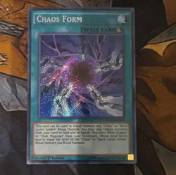 Yu-Gi-Oh! Chaos Form Secret Rare Foil 1st Edition MVP1-ENS08 Konami EN - Image 1
