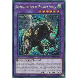 Yu-Gi-Oh Chimera the King of Phantom Beasts MP24-EN131 Prismatic Secret Rare - Image 1