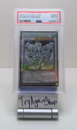 2023 Yu-Gi-Oh! TN23 Stardust Dragon NM-MT PSA 8 - Image 1