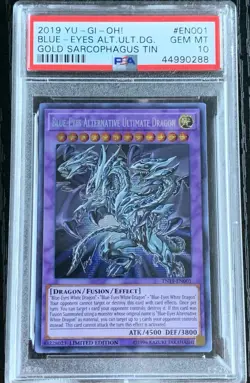 Yu-Gi-Oh! TCG 2019 Blue-Eyes Alternative Ultimate Dragon TN19-EN001 PSA 10 - Image 1