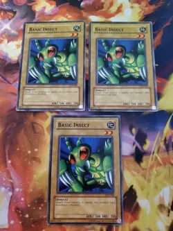 Yugioh - Basic Insect LOB-008 VLP/NM Unlimited Common x3 - Image 1