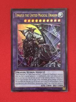 Yugioh! Timaeus the United Magical Dragon Ultra Rare MZMU-EN012 NM - Image 1
