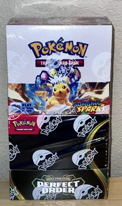 Pokemon TCG: Scarlet & Violet Surging Sparks Booster Box & Perfect Order Booster - Image 1