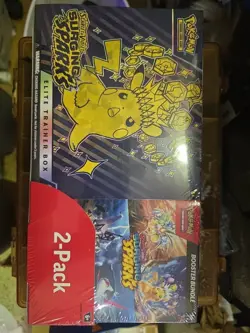 Pokemon TCG: Surging Sparks Elite Trainer Box Booster Bundle Costco 2-Pack - Image 1