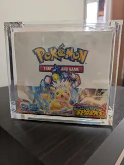 Pokemon TCG - Surging Sparks Booster Box - New/Sealed - Plus Acrylic Case - MINT - Image 1