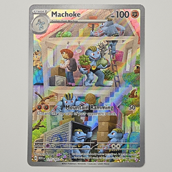 Pokemon TCG: Machoke 177/165 Sv: Scarlet & Violet 151 Illustration Rare Holo - Image 1