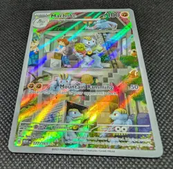 Pokemon TCG Machoke Scarlet & Violet Holo Illustration Card 151 177/165 Rare NM - Image 3