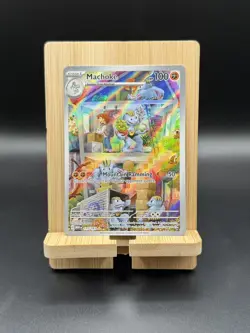 Pokemon TCG Machoke Scarlet & Violet Holo Illustration Card 151 177/165 Rare NM - Image 1