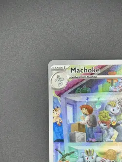 Pokemon TCG Machoke Scarlet & Violet Holo Illustration Card 151 177/165 Rare NM - Image 5