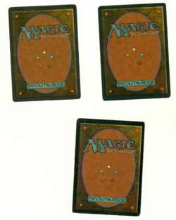 Set Of 3 Living Wall Revised Magic The Gathering Card - Image 2