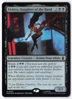 Elektra, Daughter of the Hand 97 Foil Marvel Super Heroes - Image 1