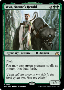 Yeva, Nature's Herald [Ravnica Remastered] Near Mint - Image 1