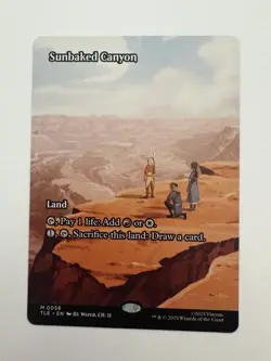 Sunbaked Canyon Screenshot Borderless MTG Magic the Gathering Card NM Mint TLE - Image 1