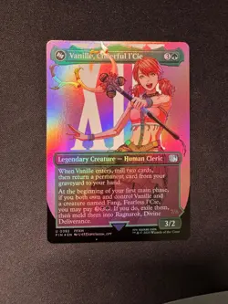 VANILLE, CHEERFUL L'CIE (BORDERLESS) FOIL - Magic: The Gathering - NM/M - Image 1