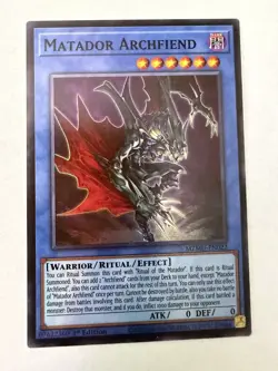 Yugioh - Matador Archfiend - Super - 1st - MZMU-EN022 - NM - Image 1