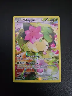 Pokemon TCG Shaymin XY115 Promo Full Art Near Mint Condition - Image 1