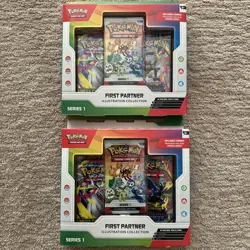 Pokemon First Partner Illustration Collection (Series 1) - Lot of 2 New/Sealed - Image 1