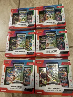 Pokemon First Partner Illustration Collection Series 2 Sealed Lot of 6 - Image 2