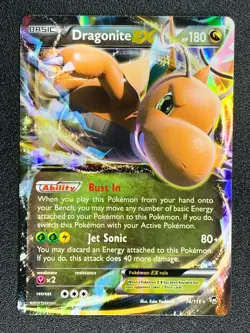 Dragonite EX 74/111 Ultra Rare Holo XY Furious Fists 2014 Holo - Image 1