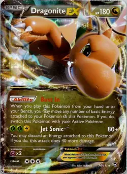Dragonite EX Ultra Rare XY - Furious Fists 74/111 HP Holo - Image 1