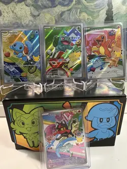 Pokemon First Partner Illustration Collection Series Kanto Gen 1 Starter Set NM - Image 2