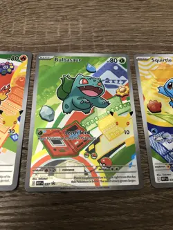 Pokemon First Partner Illustration Collection Series 1 Kanto Gen 1 Starter Set - Image 3
