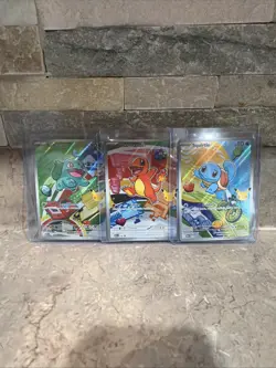 Pokemon First Partner Illustration Collection Series 1 Kanto Gen 1 Starter Set - Image 1