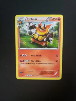 Emboar - 19/114 - Pokemon Black and White Holo Rare Card HP - Image 1