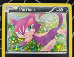 Purrloin 9/12 Holo McDonald's Promos 2012 Pokemon Card Lightly Played - Image 2