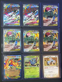 Pokemon 9-Card Lot Ascended Heroes Poster Promo 4x Mega Lucario 2 Mega Gardevoir - Image 1