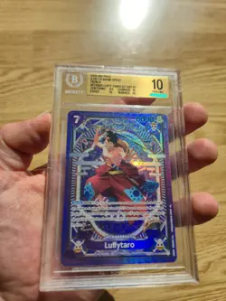Luffytaro SP ST18-005 BGS 10 Pristine Gold Pop 2 OP11 Beckett ONE PIECE Francais - Image 2