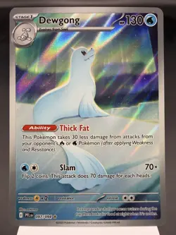 Dewgong 097/094 - Illustration Rare - Phantasmal Flames Pokemon Card MINT - Image 1