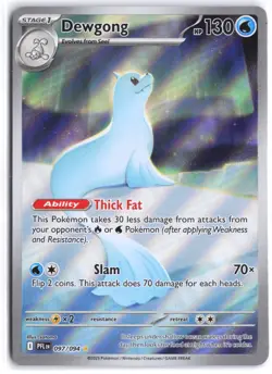 Dewgong 097/094 Illustration Rare Phantasmal Flames Pokemon NM - Image 1