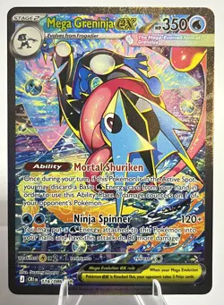 Mega Greninja ex SIR 116/086 Chaos Rising Special Illustration Rare Pokemon TCG - Image 1